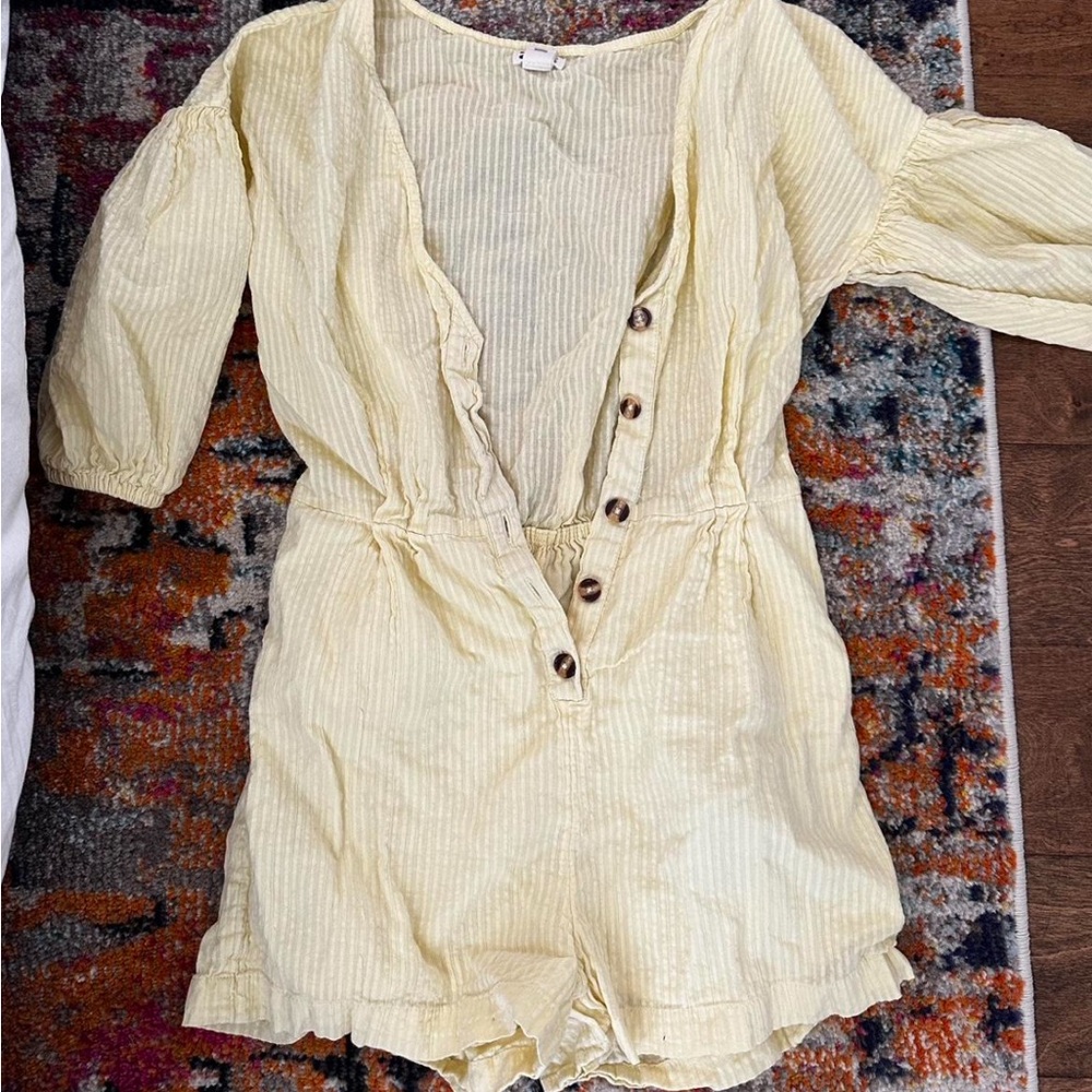 Billabong Cream Striped Fabric